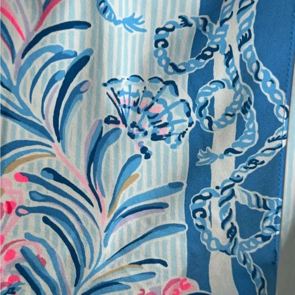 Lilly Pulitzer Luxletic Blue and White Skirt - Washed but Never Worn - Picture 2 of 5